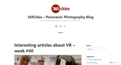 Desktop Screenshot of blog.360cities.net